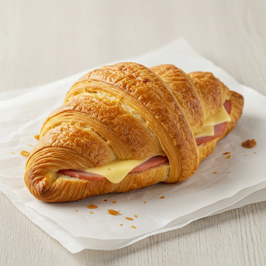 Baked Ham and Cheese Croissants